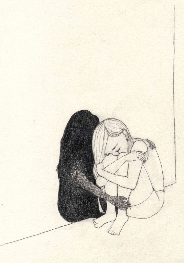 Illustrazione di un abbraccio